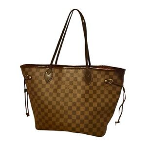 LOUIS VUITTON Neverfull MM Damier Ebene/Cherry